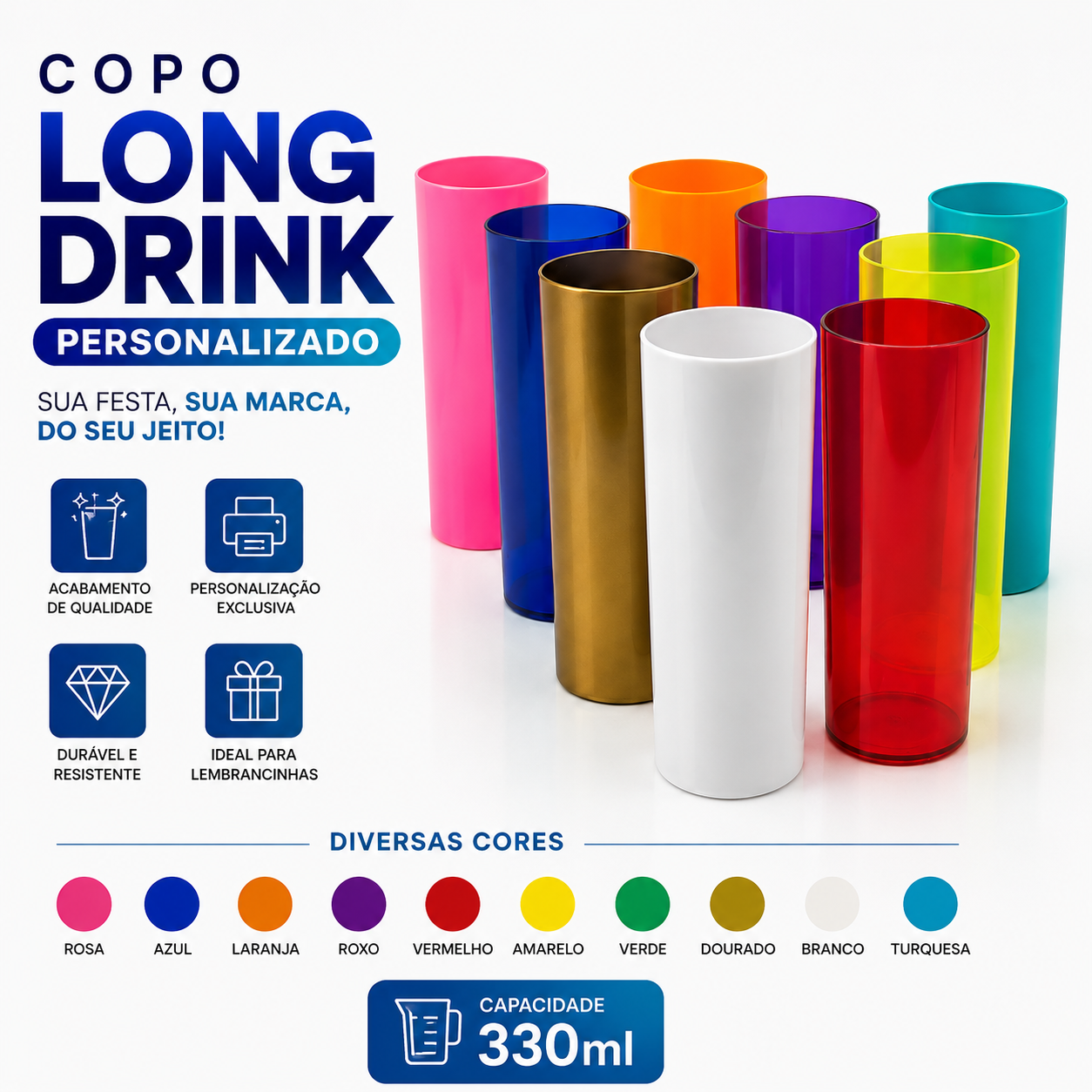 Copo Long Drink Personalizado