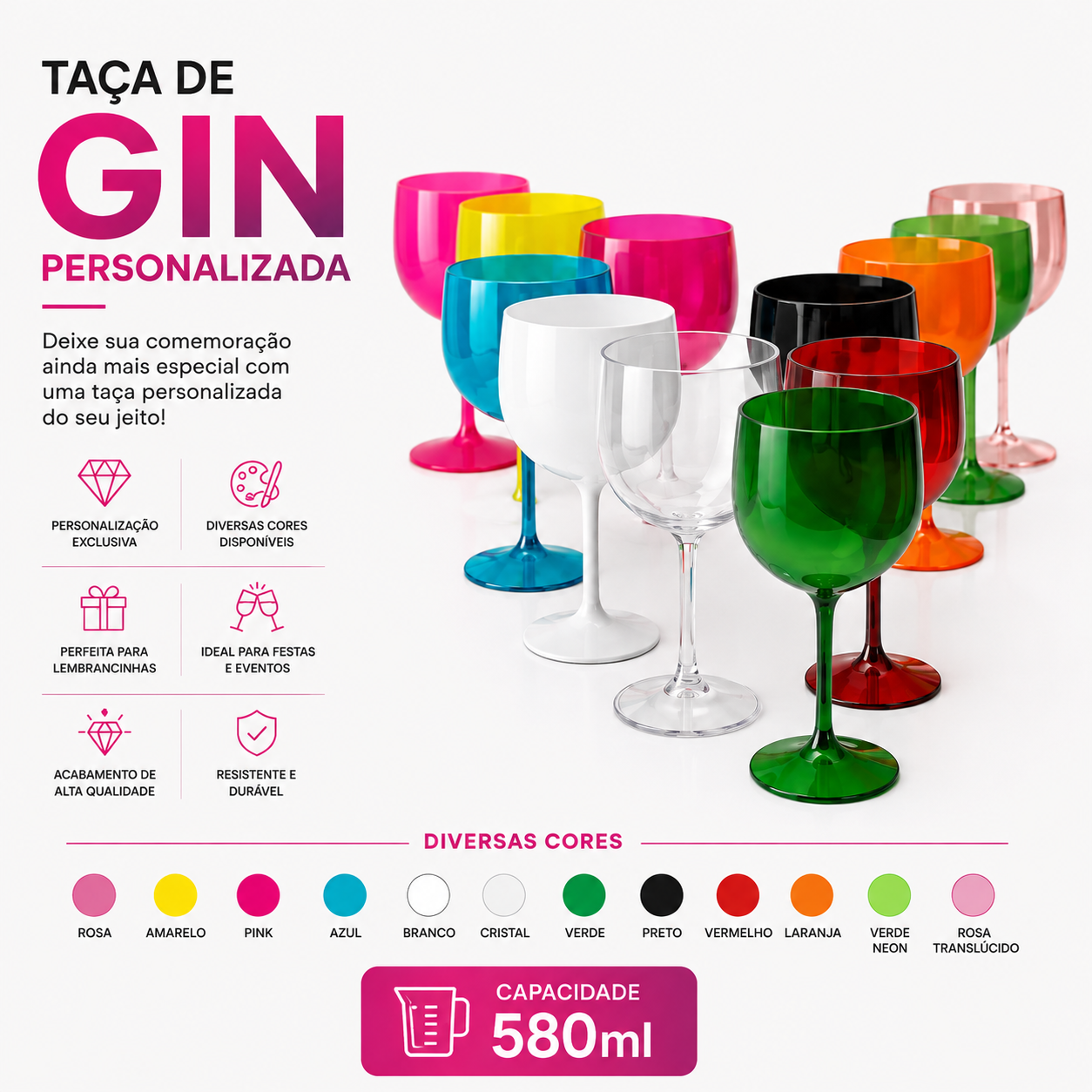 Taça de Gin Personalizada