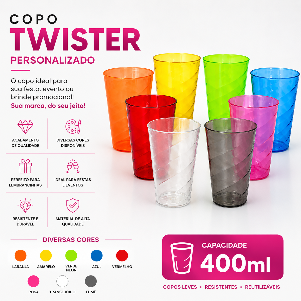 Copo Twister Personalizado